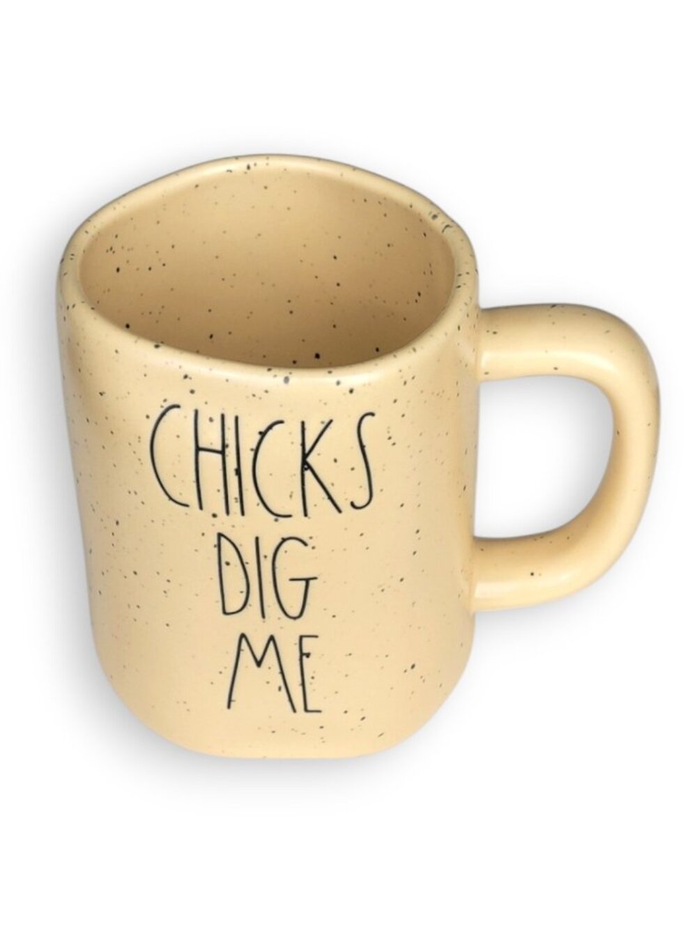 Rae Dunn Chicks Dig Me Yellow Large Ceramic Handmade 16oz Mug